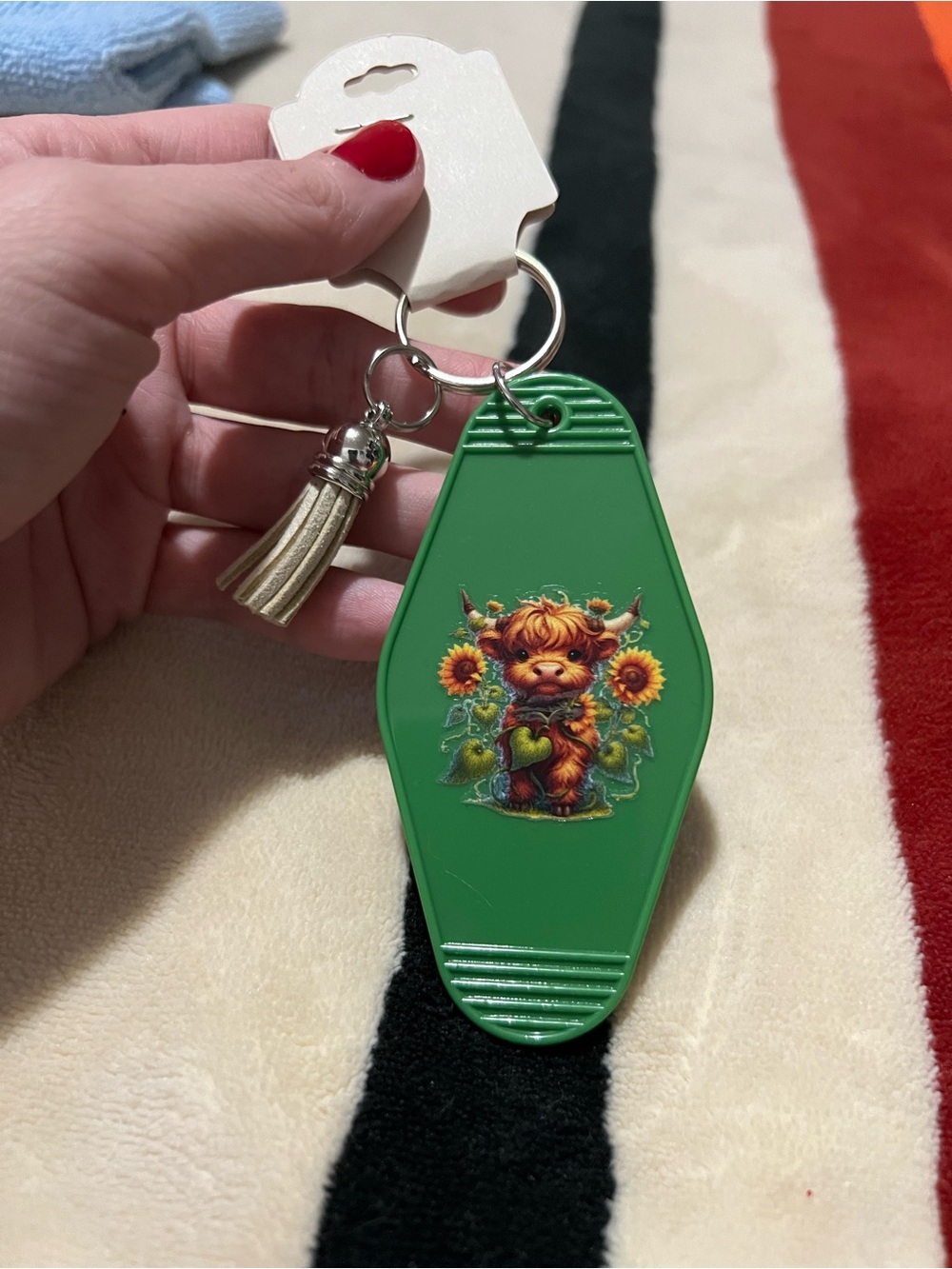 Highland Cow Keychain 🌻